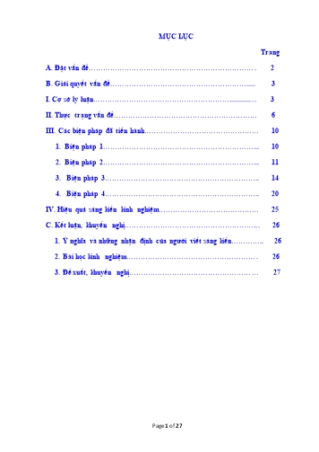 SKKN Ứng dụng phương pháp Montessori vào phát triển vận động tinh cho trẻ 3-4 tuổi